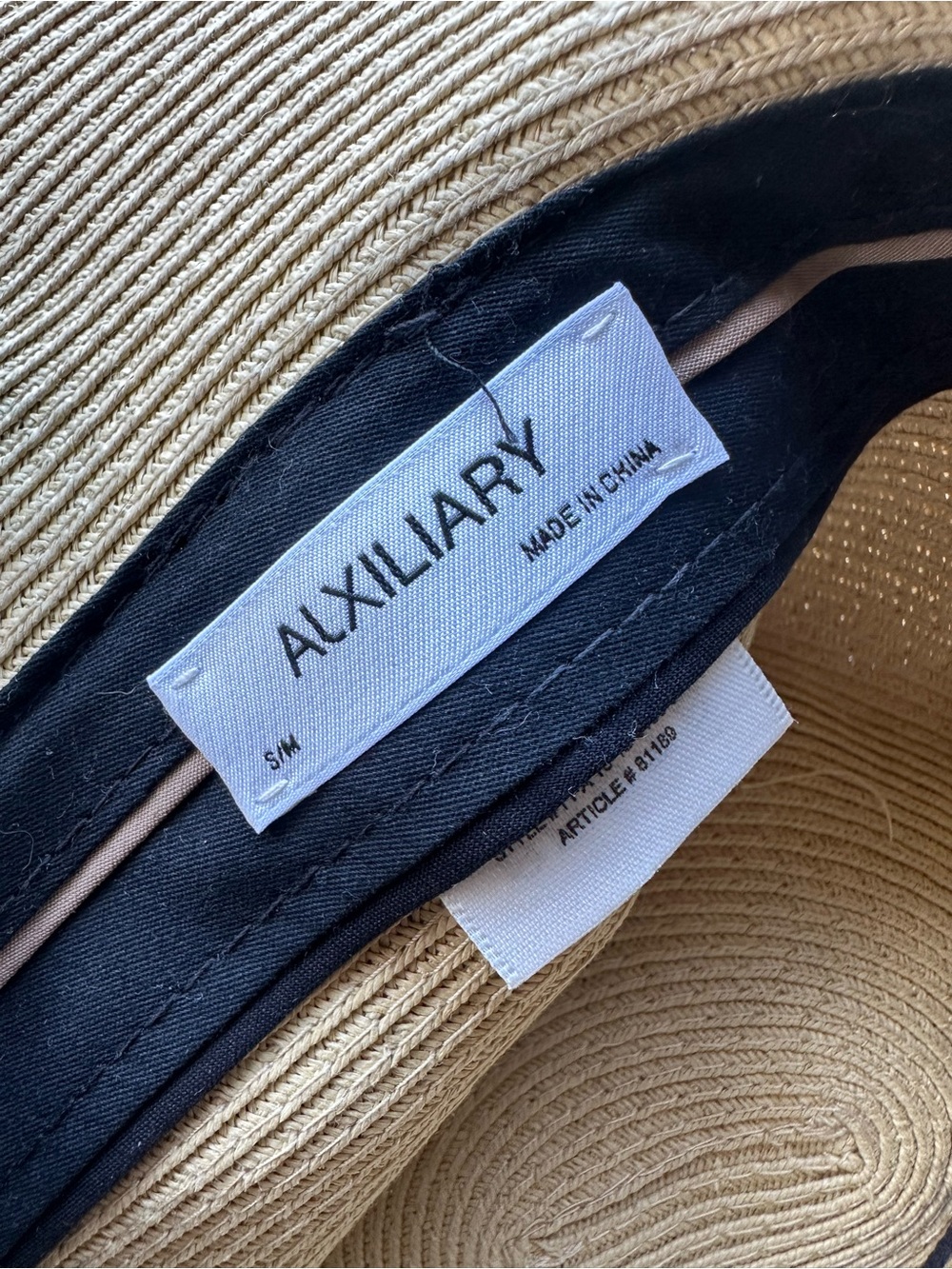 Alxiliary Wide Brim Straw Sun Hat - Picture 4 of 6